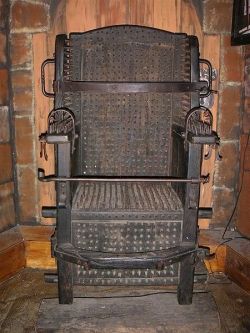 unexplained-events:  The Witches Chair – 18th CenturyA torture device that caused death by causing extreme blood loss