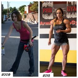 beforeafterfemalemuscle:  Rachael Loftis                           Great progress from 2009