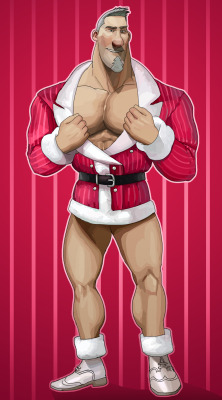 sarah-borrows:  I always thought Steve’s santa business suit made him look like some kind of festive porn star. Oh how I swoon to the idea. &lt;3 
