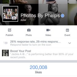 OMG. Over 200 thousand likes!!! I am beyond excited that this is happened I want to thank everyone who has helped me with my photography giving me tips models who recommended other models I would also thank other fan pages that had shared my page and