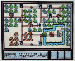 it8bit:  Cross Stitched Mario Maps  Created by Cross-Stitch Ninja (via:xombiedirge)