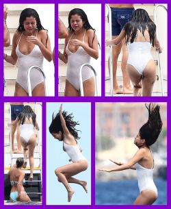 nude-celebz:  Selena Gomez wet and sexy on a yacht in St Tropez