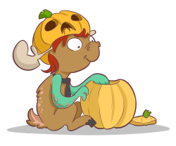 did a quick drawing of Edmund in a pumpkin hat, preparing for Halloween. He is such a cutie, I should draw him more.