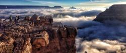 laughingsquid:  Breathtaking Photos of the Grand Canyon Completely Filled With Fog in a Rare Weather Event