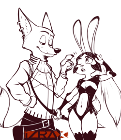 xizrax: how bout some Judy hopps and Nick wilde from Zootopia cosplaying as Fran and Balthier   from final fantasy 12 bun bun &lt;3 &lt;3 &lt;3