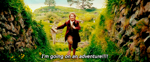 Bilbo I'm Going On An Adventure Gif