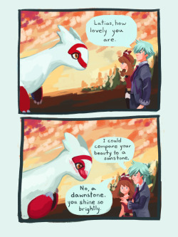 robynahaley:  Seriously, ORAS is full of sexual frustration and innuendo. Steven was coming on HARD to Latias. Don’t even get me started on the shit team Aqua says.  