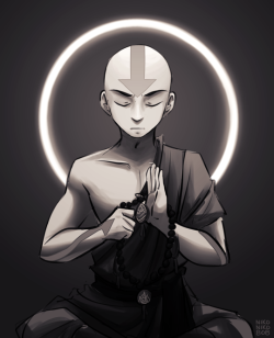 nikoniko808:  aang for a patreon commission