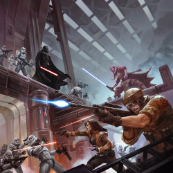 cyberclays:  Imperial Assault - by Michal Ivan“Cover I did almost a year ago for Star Wars board game [Imperial Assault]© 2014 Fantasy Flight Games“  This is fricken cool shit