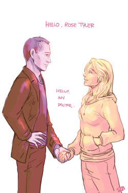 flypup:  My first Doctor (x)  I always wanted to redo my first Doctor Who fanart, which I did when I knew very little about the series as whole and hadn’t done much if any drawing based on live-action serial. All I knew was that these two were destined