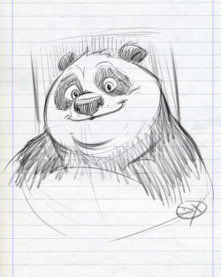 xmasterdelux:    Sketch Pooh - Kung fu Panda   