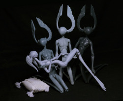 armeleia:  aaronstjames:  clouetvis:  Shades of grey by -Akh- on Flickr.  I spoke to Nadya Zubreva, the sculptor, and sadly the current pre-order is for Aki only. She says that Xiro will not be released in his current incarnation since she needs to rework