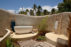 scorpiotoy:  luxuryaccommodations:  Top 10 Open Air Bathrooms Our picks for the most amazing open air bathrooms ever created in hotels and resorts across the world. 1. Rain shower and outdoor bathtub at Zanzibar White Sand Luxury Villas &amp; Spa 2. Open