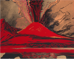 redlipstickresurrected: Andy Warhol (American, 1928-1987, b. Pittsburgh, PA, USA) - Vesuvius, 1985 Serigraph