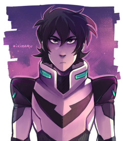 Black paladin Keith 🖤just wanted to see what the swapped colors looked like :^)