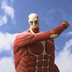 Bandai released previews of its upcoming 60 cm-tall Colossal Titan Piggy Bank!Release Date: September 2015Reservation Period: June 26th to August 31st, 2015Retail Price: 25,920 Yen