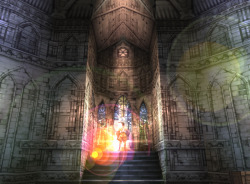 kimimisstuff:  JUST LOOK AT IT! There are very, very few games even today that couldn’t be improved by studying Vagrant Story’s use of warm/cool tones and all that beautiful camera framing. It even has fake depth-of-field effects too! Done on hardware