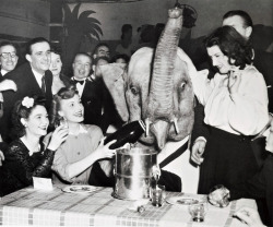 What good is a night out if you can’t have champagne. And not everyone gets so many pretty gals to serve it, 11 Feb 1949.