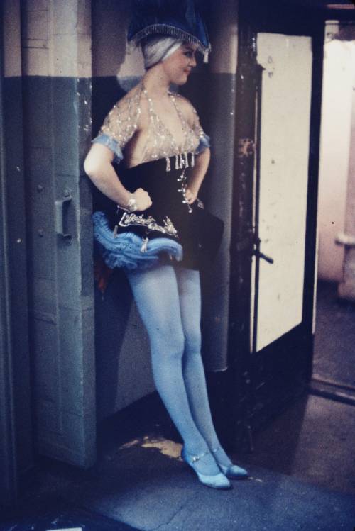 Gordon Parks - Showgirl backstage at the Latin Quarter nightclub, New York, 1958