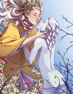 avenier:  Marchâ€™s image for Patreon! Spring and Winterâ€™s Kiss Avenier Patreon:https://www.patreon.com/avenier   I so want to put this on my art blog, but Iâ€™m trying to keep anything sexual from going there.Â 