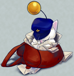 ro-chan:  Day 17: Moogle Even the Mail Moogle needs to rest sometime! My sister and I finished the mail moogle quests a while ago but we still recall some of them and laugh silly. If you haven’t had a chance to do them yet, I highly recommend doing