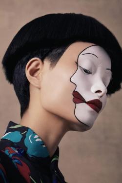midnight-charm: Ling Liu photographed by  Christine Hahn for  New York Magazine Hair:  Helen ReaveyMakeup:  Chiao Li Hsu       