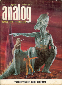 Analog magazine cover by John Schoenherr, 1965.
