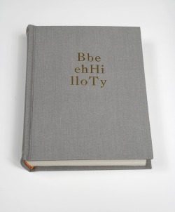 starkinglyhandsome:  likeafieldmouse:  Tauba Auerbach - Alphabetized Bible (2006)  i’ve been laughing for 7 years at the idea of a minister opening his bible and just going “OOOOOOOOOOOOOO” in the most solemn voice possible  Wow, this is actually