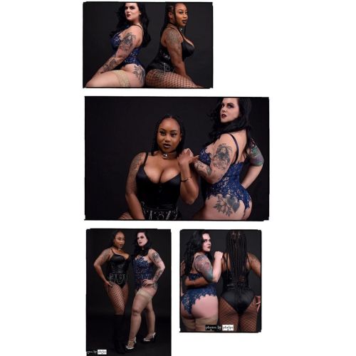 Models are @ms.sinister.rose  and @asiammkay  #photosbyphelps #curves #curvymodelsrock #nikon #baltimorephotographer #lingerie #imakeprettypeopleprettier #studioshoot #heels #thickwomen #thickthighssaveslives   Photos By Phelps IG: @photosbyphelps I make