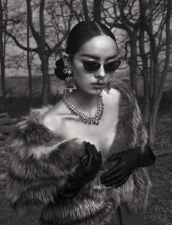 joga:    Sun Fei Fei in Vogue Italia, June 2015  