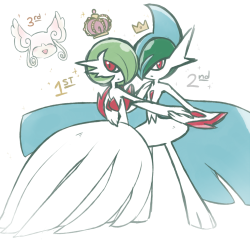dedennite:  pokeddexy day 22, fave mega evolution: gardevoir and gallade, honorable mention to audino 