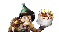 transparent-anime:  It’s bad quality but I had to make it transparent because it seems like someone is ready for Levi’s birthday and I can’t stop laughing