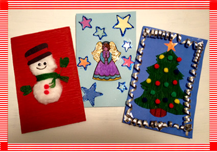 Resultado de imagen de Christmas cards arts and crafts