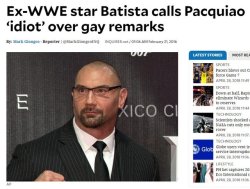 thedamnqueenofhell: thecaptainstevexxx:   actorsallusionpresents:  seaofolives:  darkarfs: Big Dave. One of the good ones.   guys batista is honestly one of the greatest human beings alive ude  Dave Bautista cried when he got the role of Drax in GotG