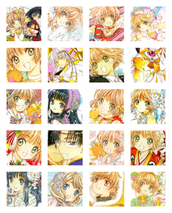 rispen-hortensie: All sixty Cardcaptor Sakura illustrations released from May 2007 to April 2017, now updated to include the cover for the second volume of Cardcaptor Sakura: Clear Card Arc. These images were released over a period of ten years, with