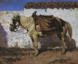 Vasily Dmitrievich Polenov (Saint Petersburg 1844 - Tula 1927); White Horse, Normandy; 1874