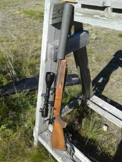 servant-of-sorrow:  Had some target shooting practice today! This is my Sako .308 caliber hunting rifle with silencer and basic Jahti scope. Shooting is relaxing :DD hunting season begins soon. 