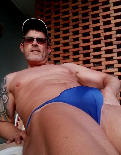 thong-jock:  Thonging on holidays in Puerto Vallarta in ½&quot; muscleskins classic thong. I was the only guy at the beach or pool in a thong but I don’t care. I ended up with a nice defined thong tanline and got lots of positive comments at the beach.
