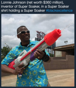 theryanproject:  vanessainthemiddle:  lagonegirl:    Greatest arms dealer of all time 🐐    Super Soakers are about the least of what this guy’s done. He’s also worked on nuclear power source for some of NASA’s spacecraft, power generation, solid