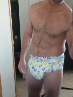 shaman62:  Me padded and starting to pee my diaper 