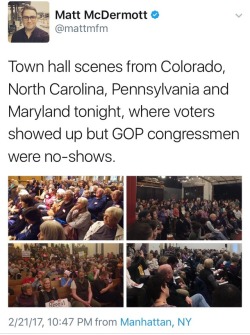 sandalwoodandsunlight: It’s not too late for you to attend a townhall (or organize one)! Pointers from Organizing For Action: Our three big takeaways:  Ask a pointed, yet respectful, question for your MOC (member of congress). Focus on one issue (health