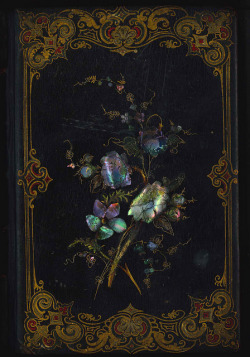 heaveninawildflower:  Floral Book cover. Library CompanyÂ Conservation Dept. http://www.flickr.com/photos/librarycompany/9969428503/ 