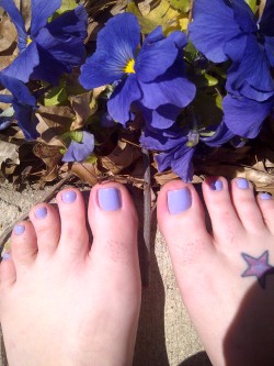 miss-gelly:  i was trying to get out of the shadows, my toes on my left foot are not crooked like that.   anyhoo.. got a pedicure today with my mother-in-law for springtime! woohoo!