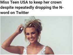 thingstolovefor:    Vanessa Williams lost her Miss USA title for nude photos but they won’t strip a teen pageant winner of hers for racial slurs? #Hate it! 