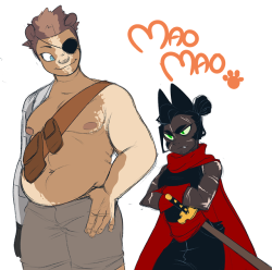 mitarashiarts:I made human versions of Mao Mao, Badgerclops and Adorabat for Patreon last month ;w; If you’ve never watched Mao Mao Heroes of Pureheart I STROOOONGLY advise ya to :D The Cartoon Network App and Website offer episodes to watch for free