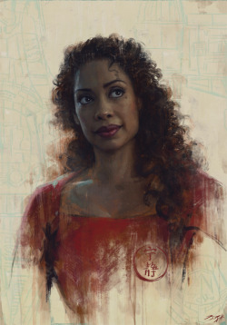 samspratt:  &ldquo;Gina Torres&rdquo; Study - Illustration by Sam Spratt In the midst of an album cover but had a bit of time to flesh out my sketch from the other day.