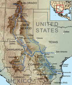 politicalprof:  So it turns out that a remarkably large amount of the US-Mexico border is defined by the Rio Grande. Like, Texas’s border with Mexico. The river doesn’t provide a meaningful barrier to migration: the Amazon it ain’t. But its existence