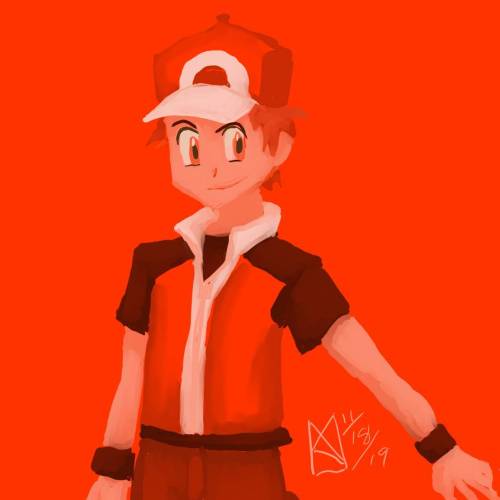 splungecoyote:  Request 11-18-19 by kelseyleah (aka splungecoyote)   Commissions  Patreon  RedBubble  Ko-Fi40+ minute quick color study of Trainer Red from Pokemon in the A Hue!Requested by dA user derkman!If you’d like a request, please read all