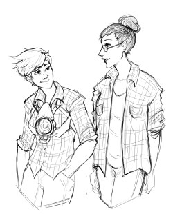 nikanono:  you guys did like the idea of tracer in flannel… SO I give you widowtracer in flannel  