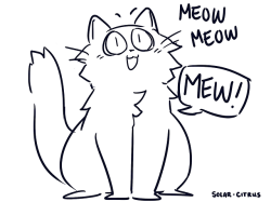 solar-citrus:   ….I don’t remember drawing this but this is an accurate daily interaction with my cat  